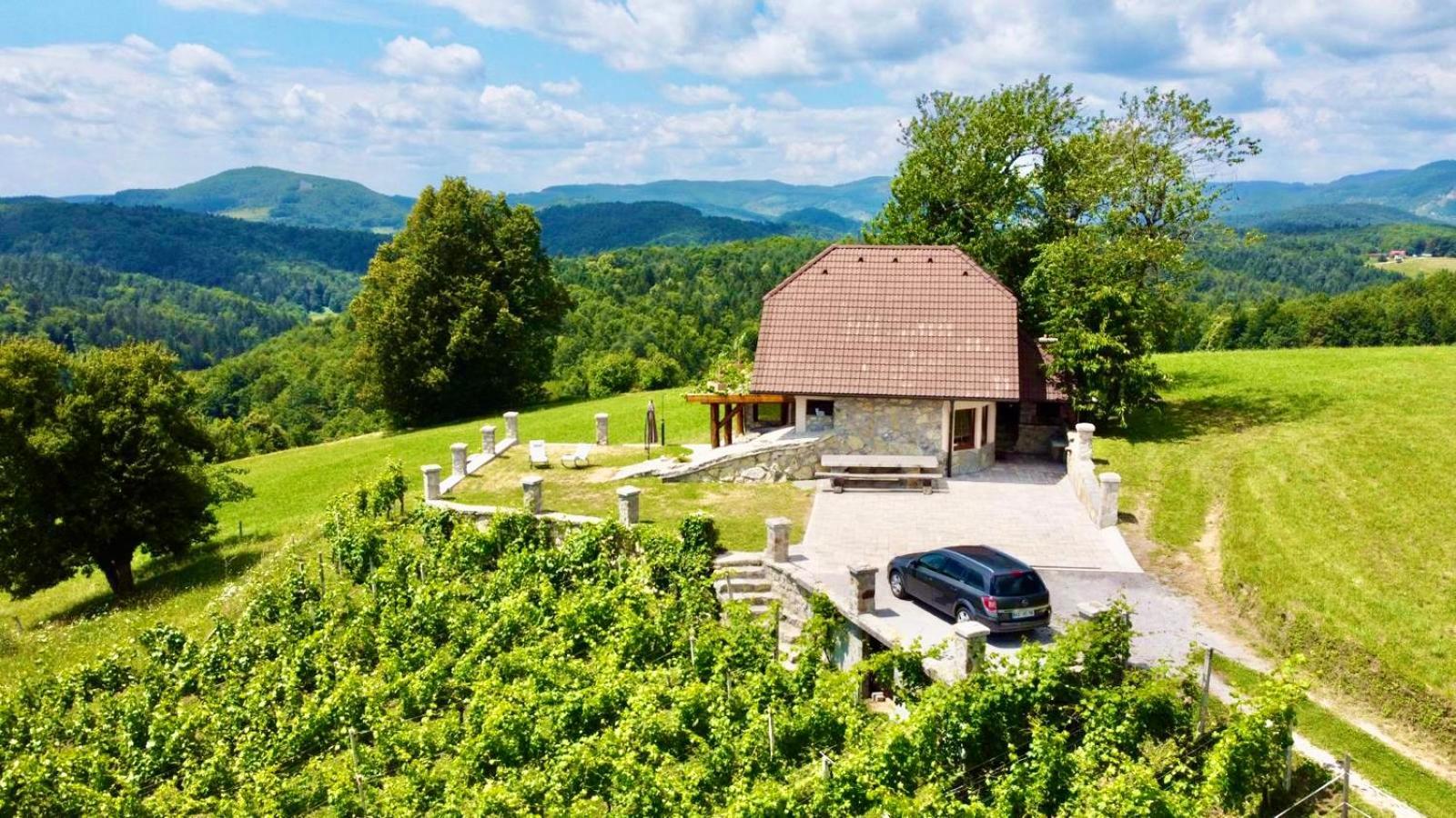 Zerko Holiday Home - Vineyard Chalet With Sauna And Jacuzzi Free Mirna Eksteriør billede